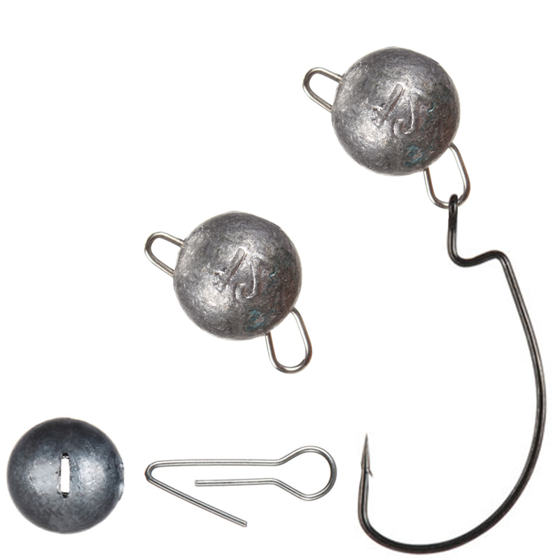 Jig Head Lure - Simpleyi 5pcs/Lot Lead Weight with Swivle