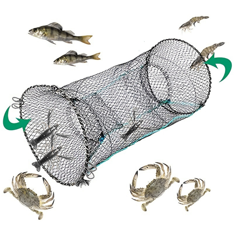 Landing Net Telescopic - Telescopic Foldable Crayfish Crab Fish Trap
