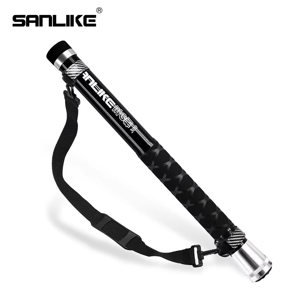 Landing Net Telescopic - SANLIKE 3m Black Telescopic Carbon Fibre