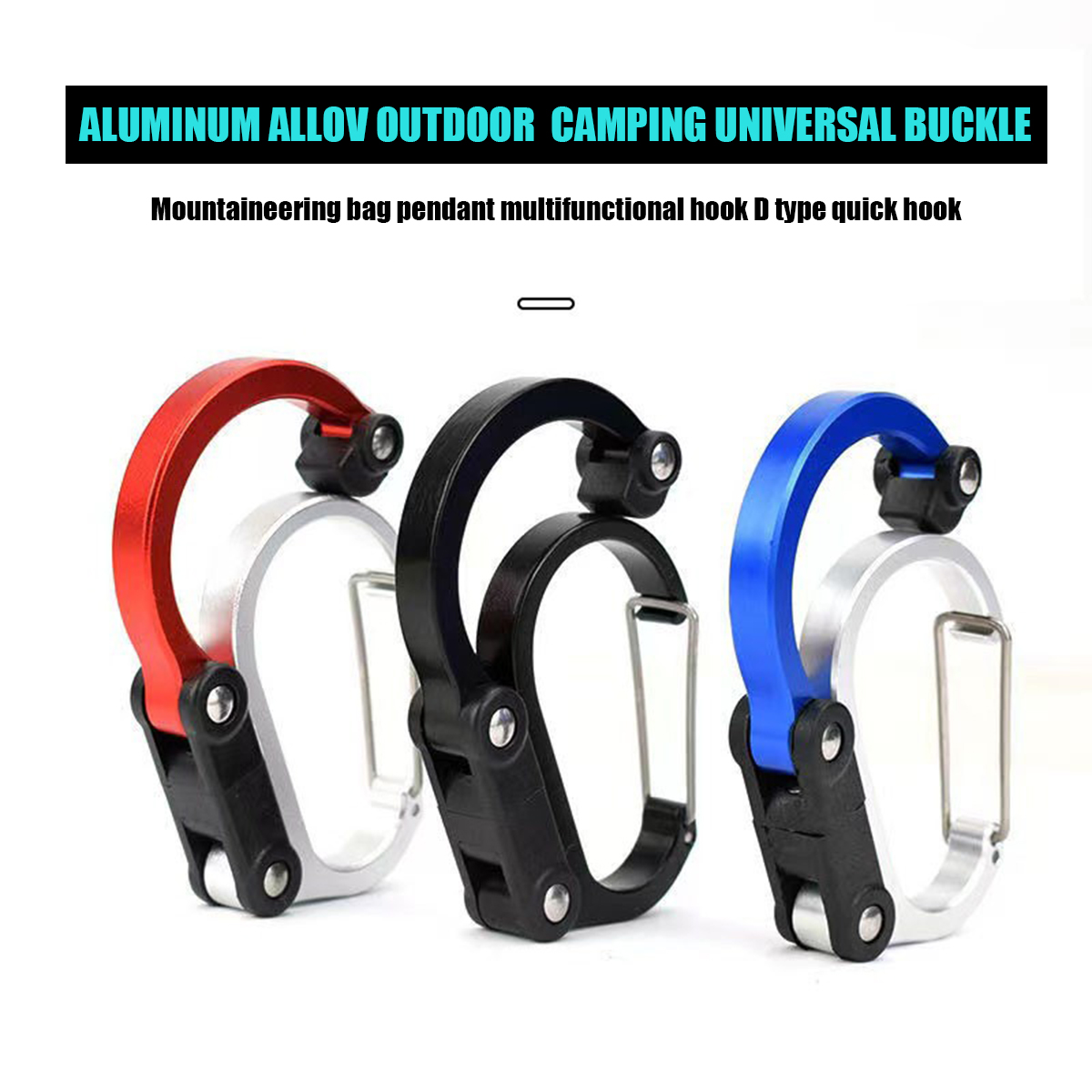 Fishing Equipment And Accessories - Dtype Hook Gear Clip Carabiner Rotating