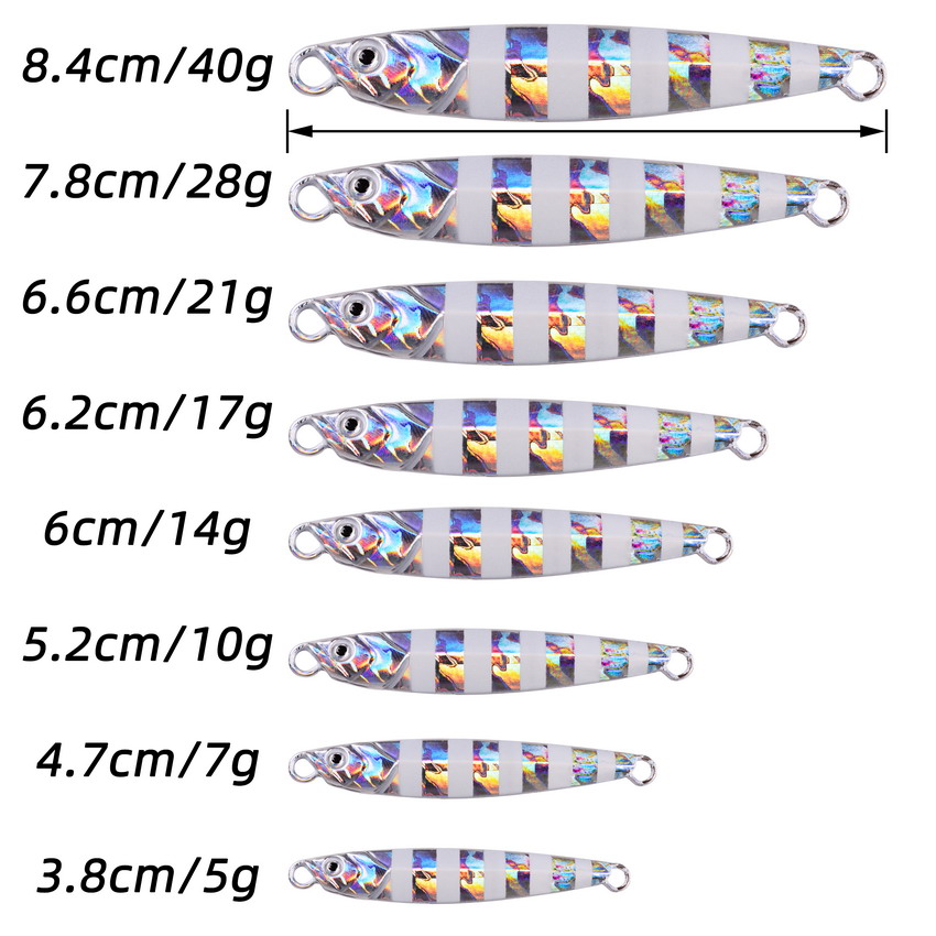 10pcs Metal Jig 7g 10g 14g 17g - Jig Head Lure 评论和价格
