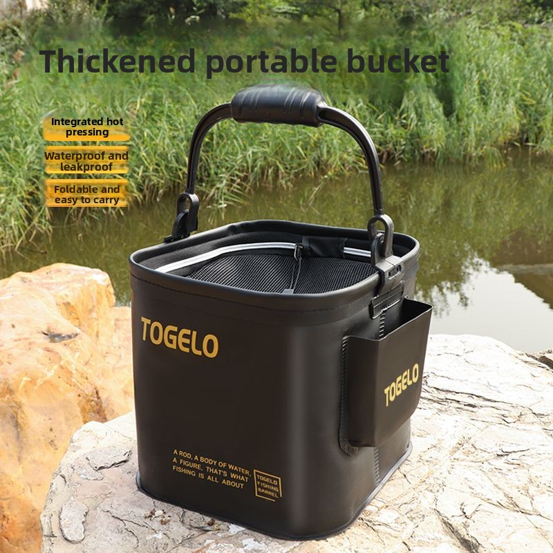 Fish bucket New folding fishin - Fishing Equipment In 评论和价格