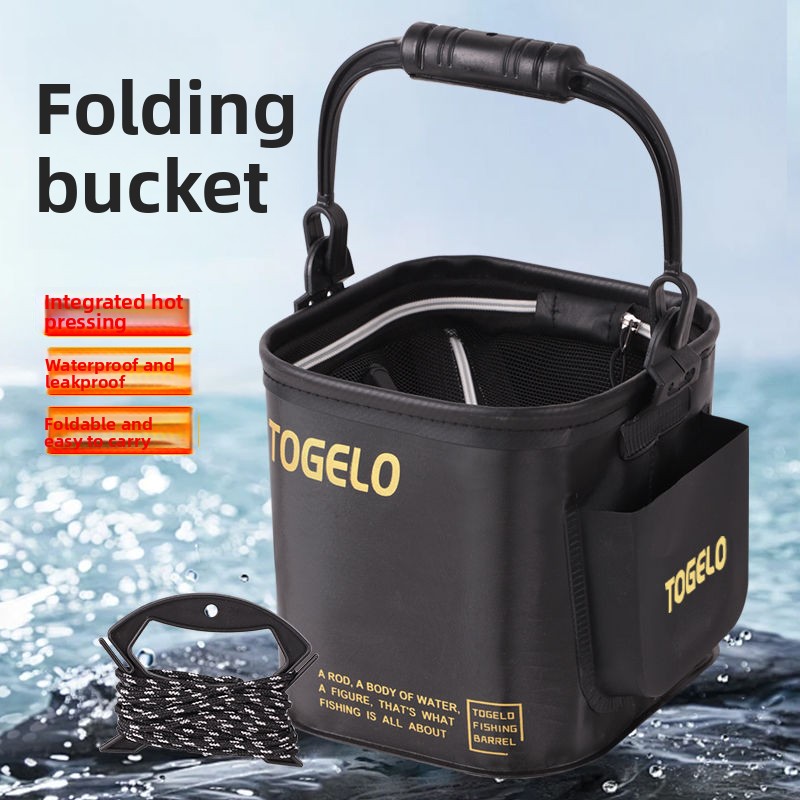 Fish bucket New folding fishin - Fishing Equipment In 评论和价格