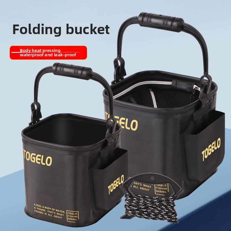 Fish bucket New folding fishin - Fishing Equipment In 评论和价格