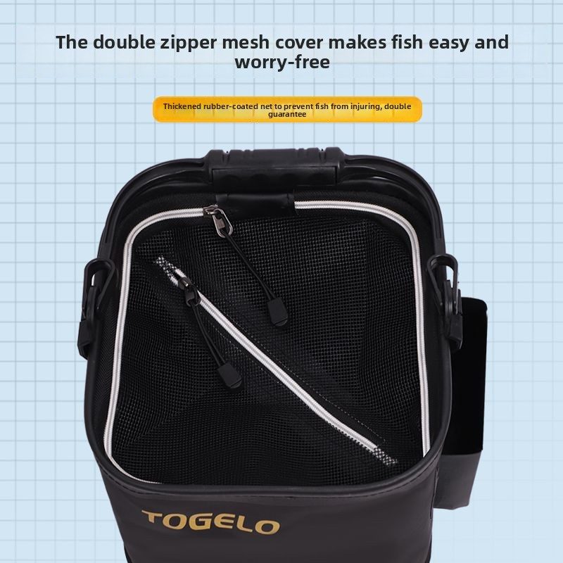 Fish bucket New folding fishin - Fishing Equipment In 评论和价格