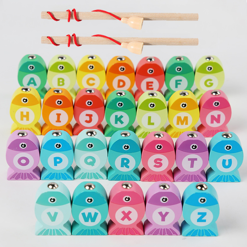 Kids Wooden Fishing Game Toys  - Fishing Equipment Kids 评论和价格