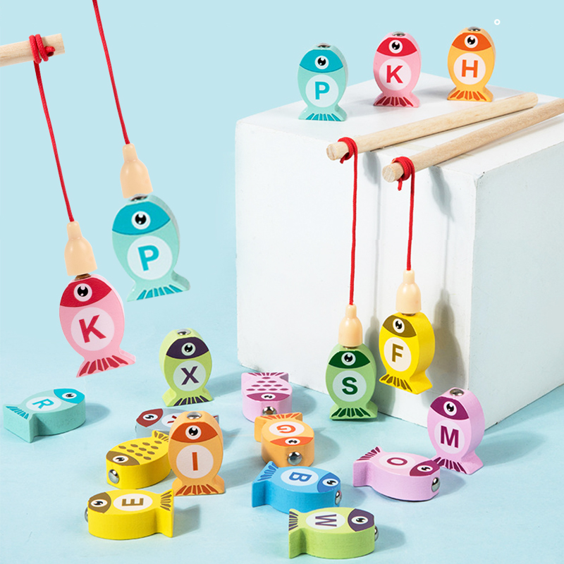 Kids Wooden Fishing Game Toys  - Fishing Equipment Kids 评论和价格