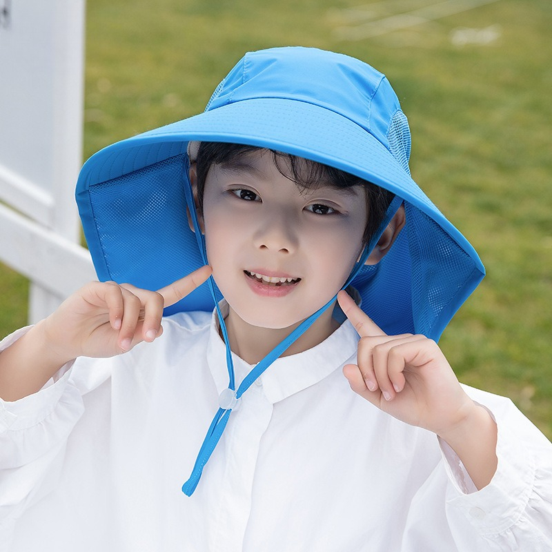 Kids Sun Hat with Neck Flap UV - Fishing Equipment Kids 评论和价格