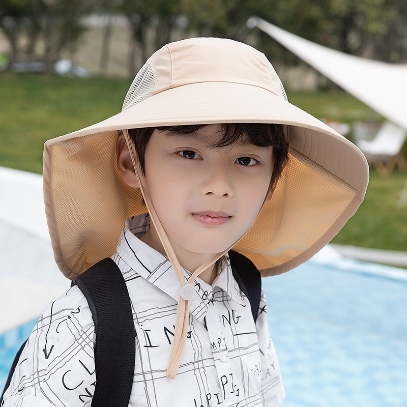 Kids Sun Hat with Neck Flap UV - Fishing Equipment Kids 评论和价格