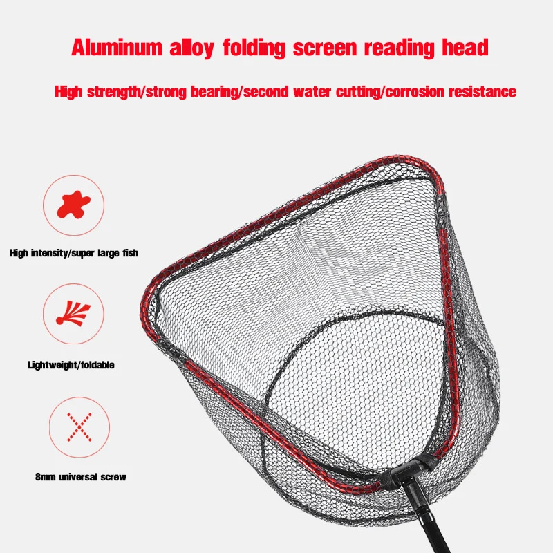 Aluminum Alloy Rubber Coated F - Landing Net Telescopic 评论和价格