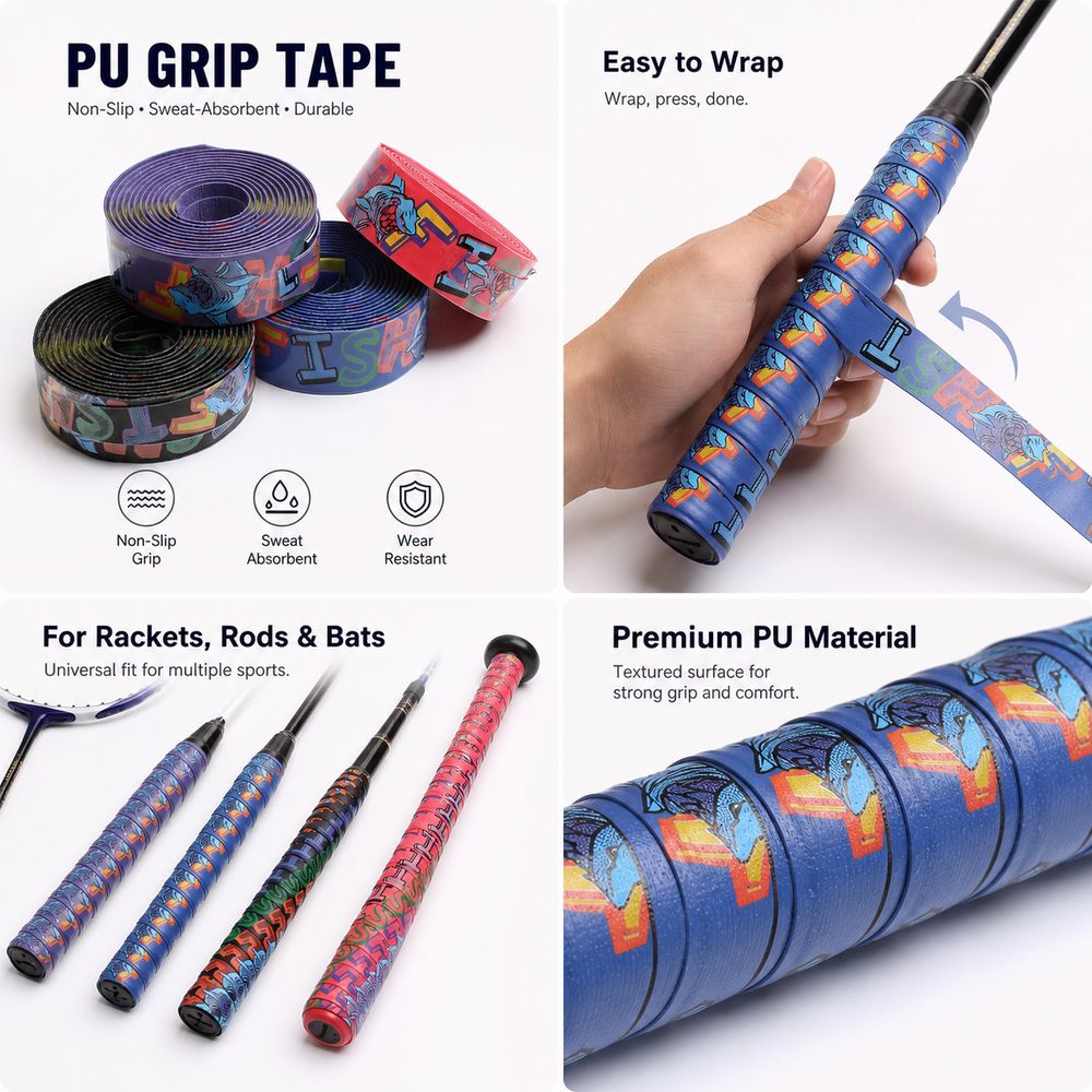 PU Badminton Racket Cushion Ov - Fishing Rod Wrap Tape 评论和价格