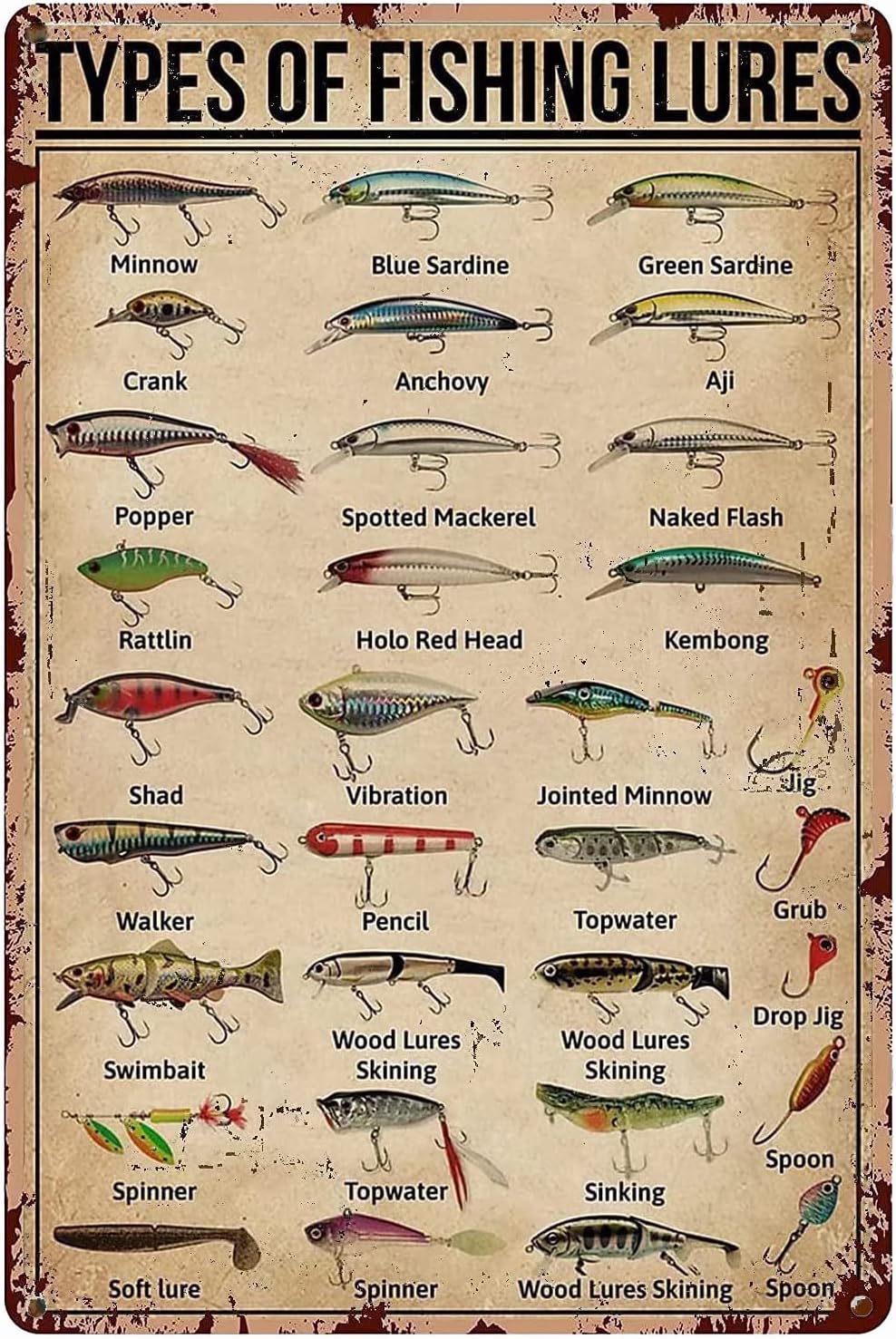 1d,TYPES OF FISHING LURES Know - Fishing Equipment In 评论和价格