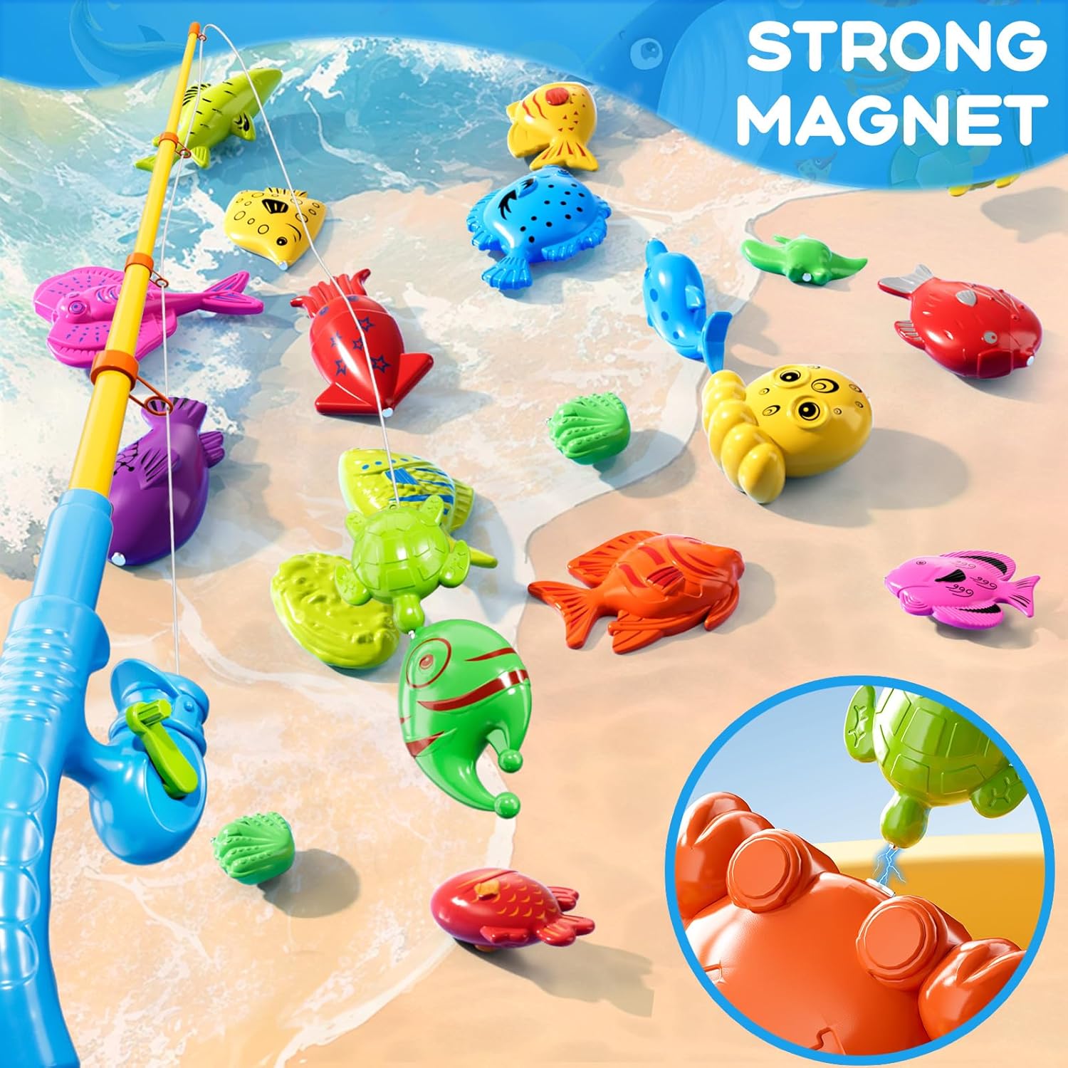 Children Bathtub Fishing Toy S - Fishing Equipment Kids 评论和价格