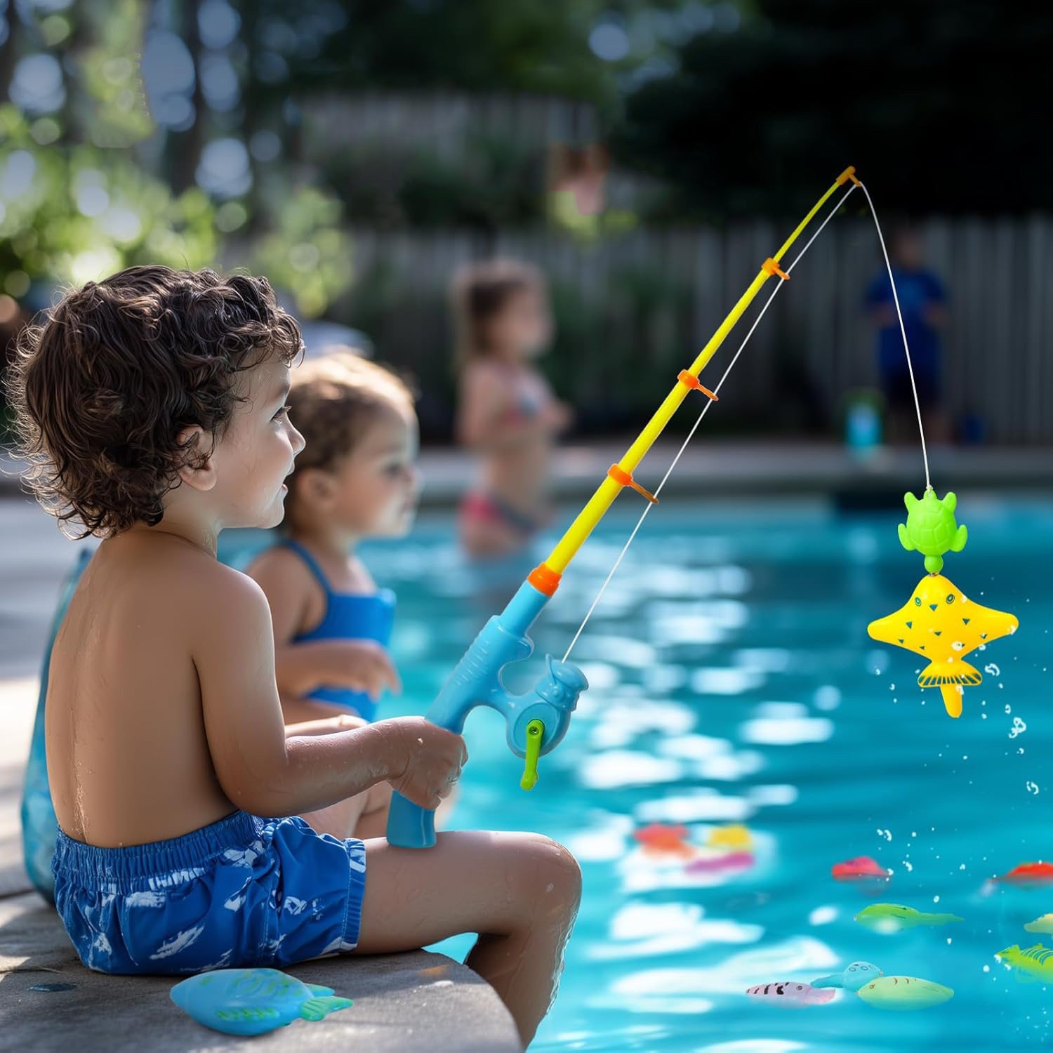 Children Bathtub Fishing Toy S - Fishing Equipment Kids 评论和价格