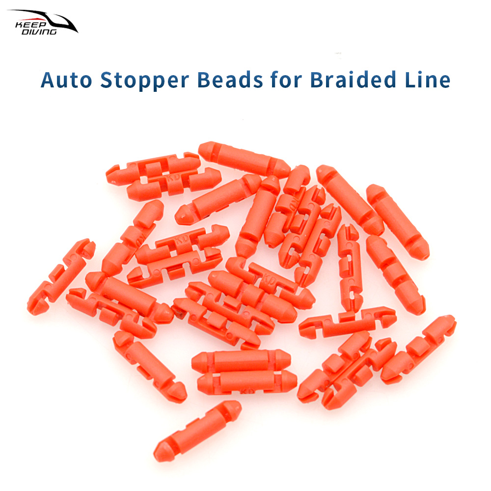 30 PCS Auto Stopper Beads For  - Braided Fishing Line 评论和价格
