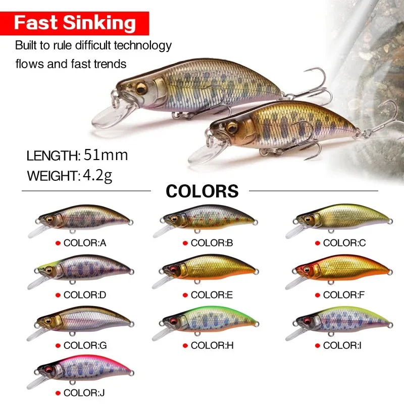 1pc Japan Design 51mm 4.2g Sin - Fishing Equipment Japan 评论和价格