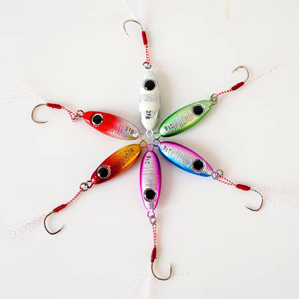 6pcs Micro Metal Jigging Fishi - Jig Head Lure 评论和价格