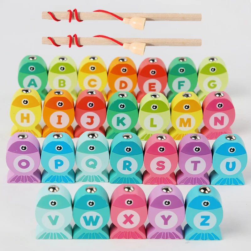 Kids Wooden Fishing Game Toy G - Fishing Equipment Kids 评论和价格