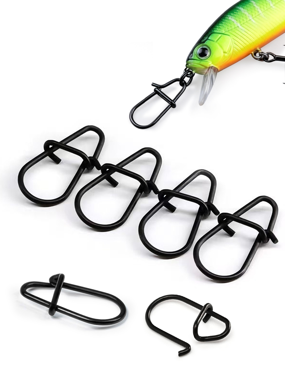GOBAIT 100Pcs Black Stainless  - Fishing Equipment And Accessories 评论和价格