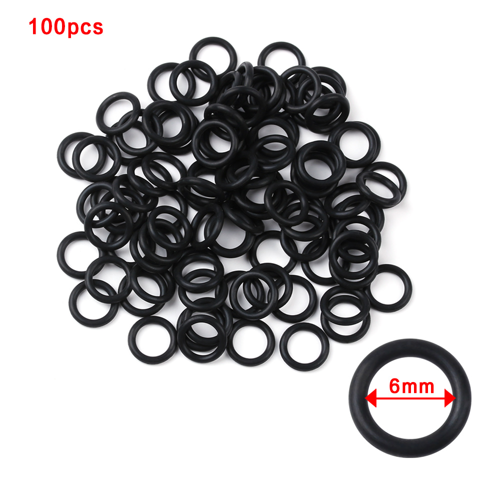 100 PCs Black Rubber O-Rings S - Fishing Equipment Stores 评论和价格
