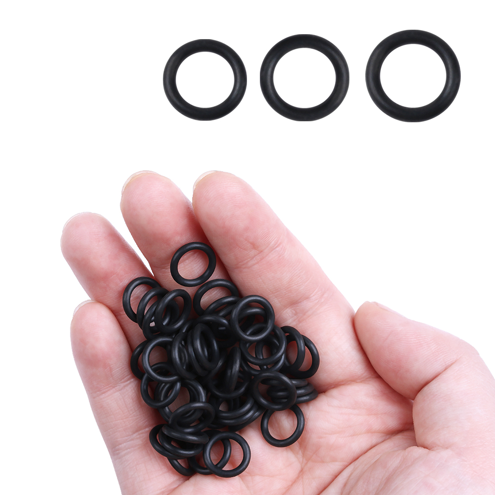 100 PCs Black Rubber O-Rings S - Fishing Equipment Stores 评论和价格