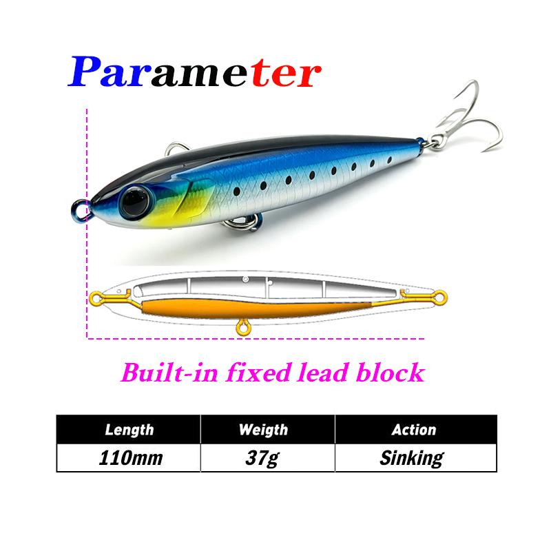 Testar 110mm 37g Heavy Sinking - Fishing Equipment Japan 评论和价格