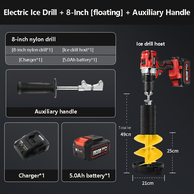 Brushless Ice Fishing Drill 20 - Fishing Equipment And Accessories 评论和价格