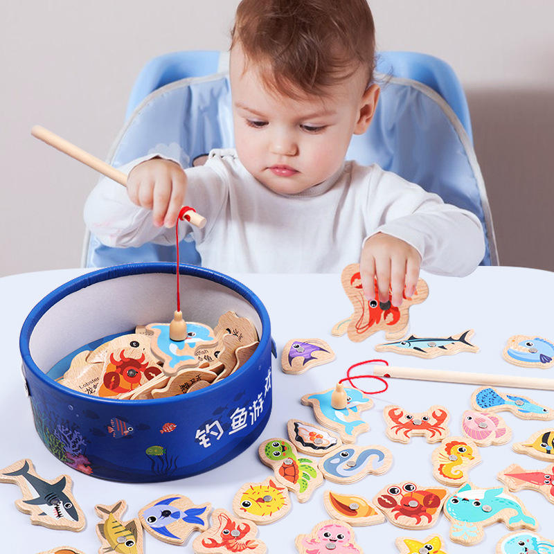 Wooden Magnetic Fishing Toys f - Fishing Equipment Kids 评论和价格