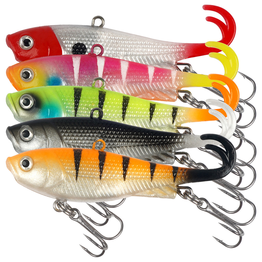 5Pcs Pre-Rigged Jig Head Wobbl - Jig Head Lure 评论和价格