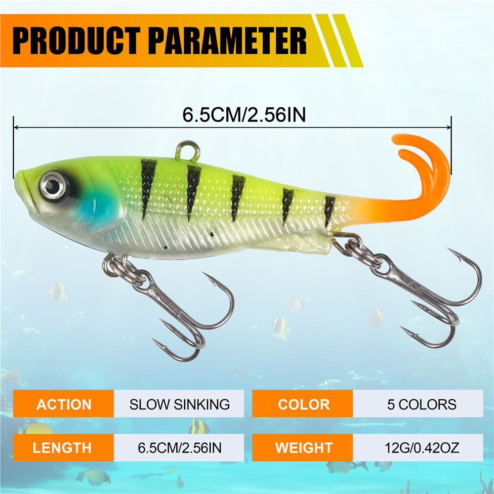 5Pcs Pre-Rigged Jig Head Wobbl - Jig Head Lure 评论和价格