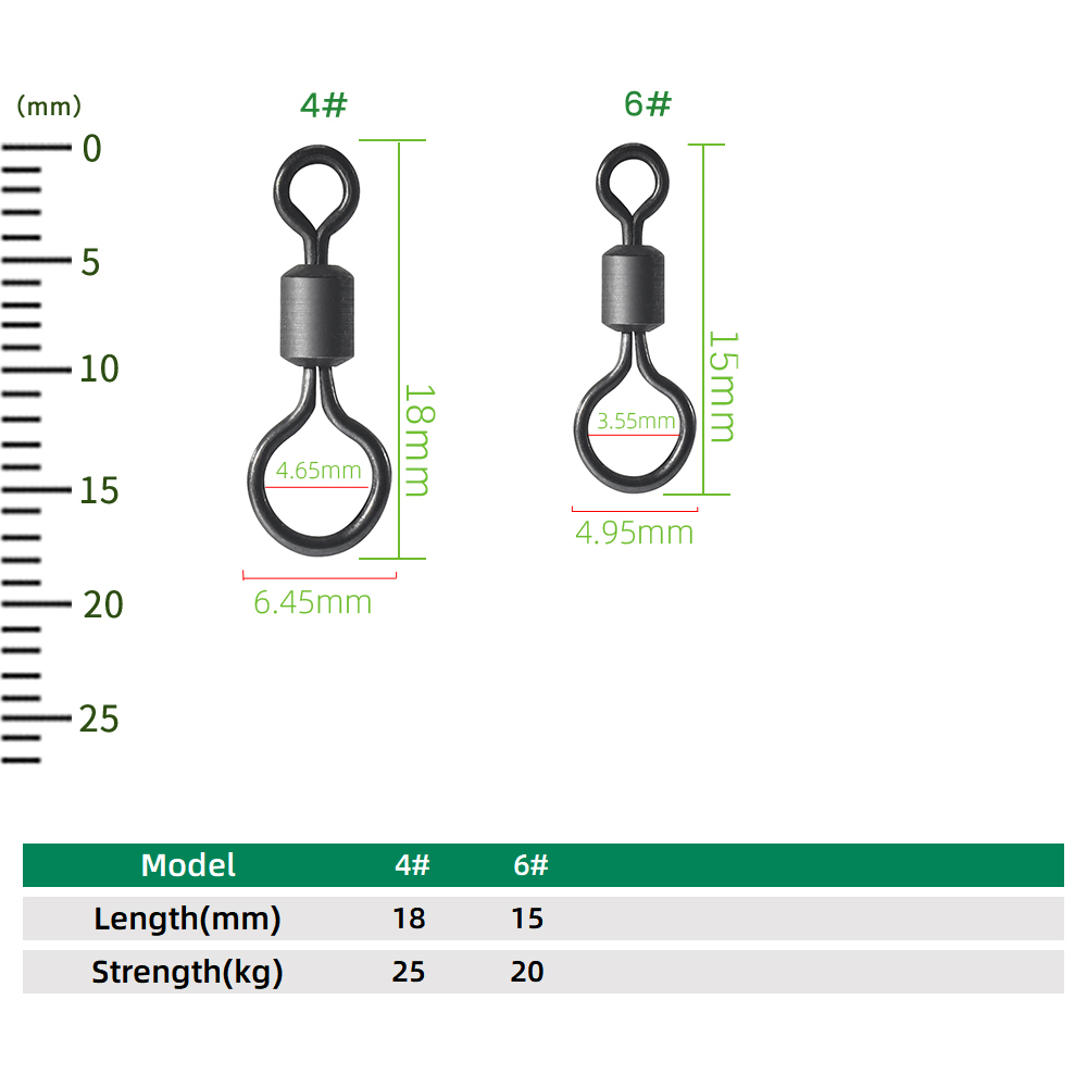 100pcs Carp Fishing Swivel Big - Fishing Equipment And Accessories 评论和价格