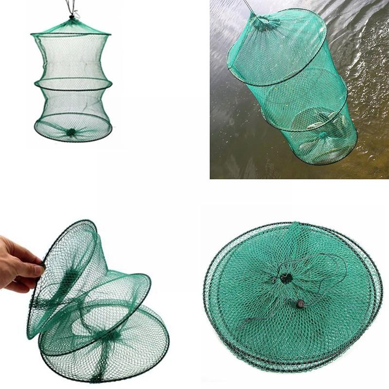 Folding Round Nylon Mesh Metal - Landing Net Telescopic 评论和价格
