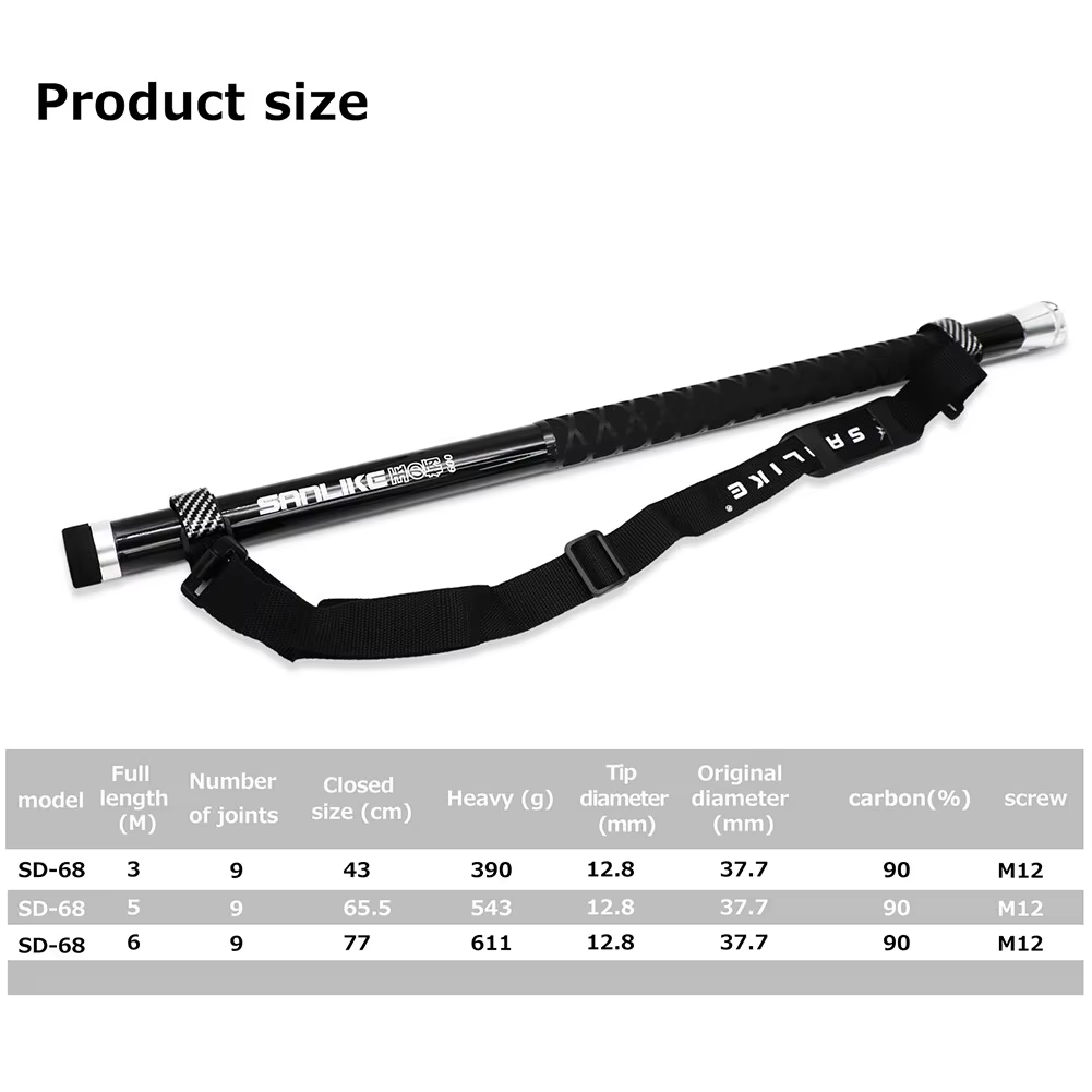 SANLIKE 3m Black Telescopic Ca - Landing Net Telescopic 评论和价格