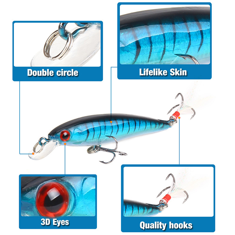 10 Colors Minnow Fishing Lure  - Fishing Equipment Japan 评论和价格